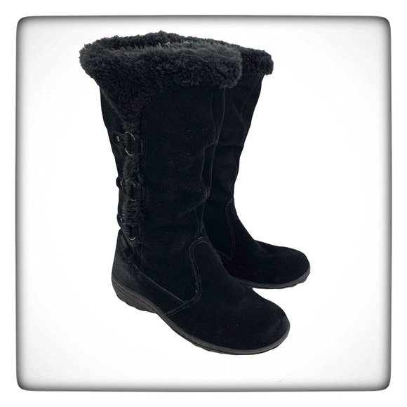 Khombu Shoes - Khombu Sophie Suede Zip Up Black Boots
